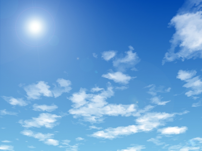 夏の晴れた空